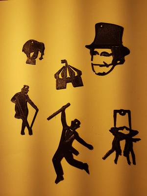great showman, circus key rings,tags