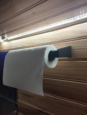Wall mounted paper towel holder