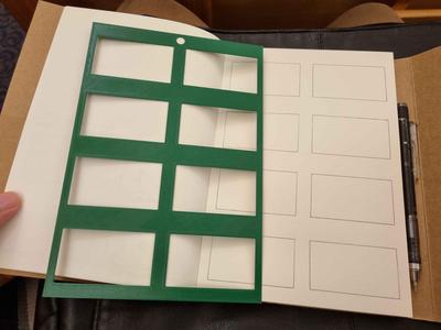 Storyboard and Comic Stencil for A5 Books