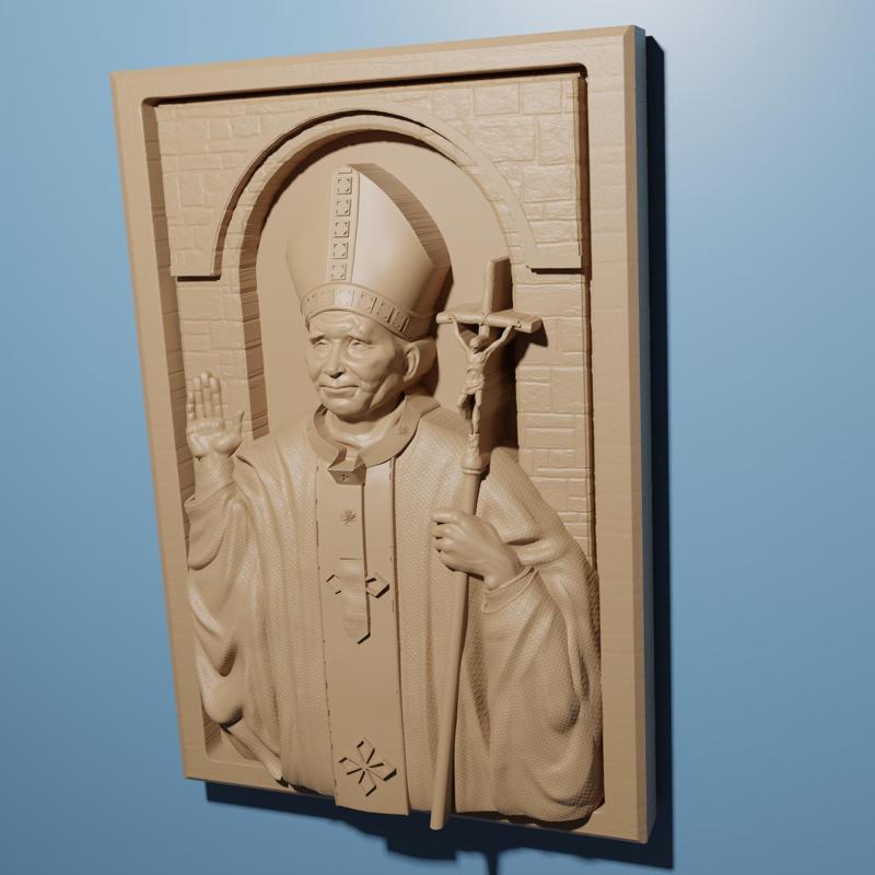 STL 3D Model cnc Router Engraver Carving dxf Relief Artcam v carve x carve Shapeoko Aspire cnc file Christian Pope