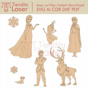 Frozen - Vectors for laser cutting