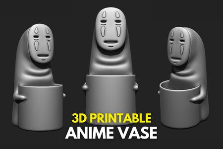 No Face Kaonashi - Spirited Away Sen to Chihiro no Kamikakushi - Anime Vase - Stuff Holder
