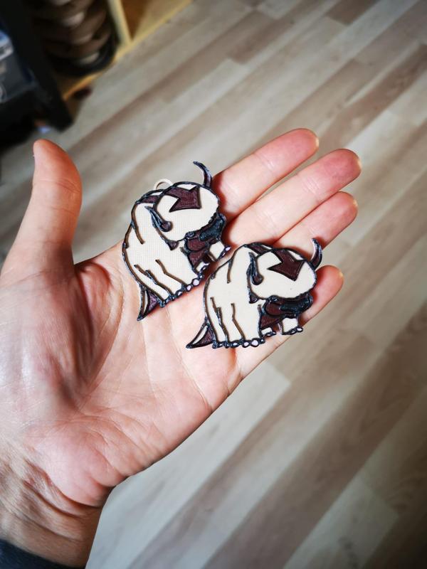 Appa avatar the last airbender sky bison keychain magnet