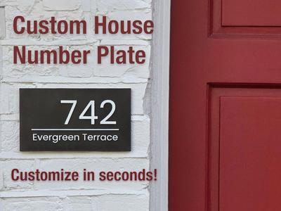 House / Office Number Plate Generator