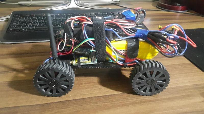 1 Horse Power 4 Wheel Drive Simple Monster RC Rover Car