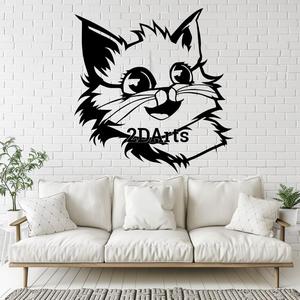Happy Baby Cat 2D Wall Art/Window Art - Digital STL & SVG File for 3D Printing or Laser Cutting