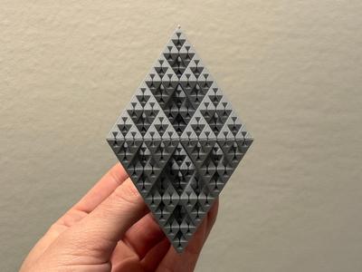 Sierpiński Triangular Bipyramid Fractal - Level 4