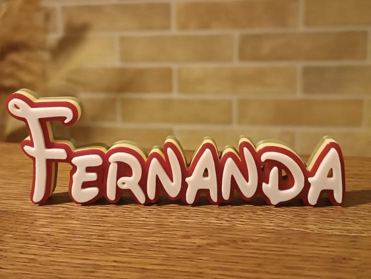 Fernanda Disney Name Sign Ornament Room child 