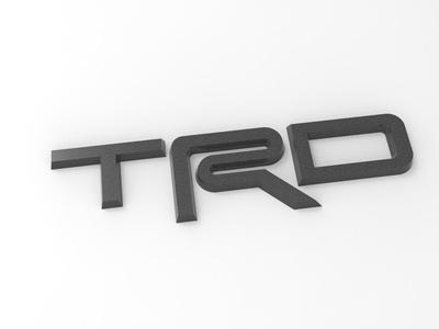 TRD Letters 3D printing.