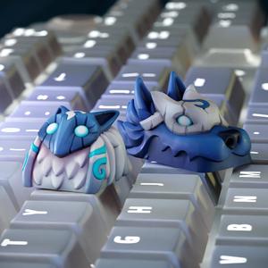 Kindred and wolf keycap - mechanical keyboard