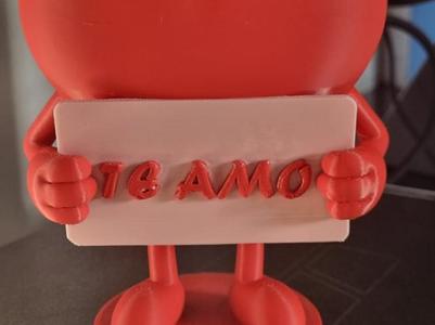Heart with "I Love You" Plaque