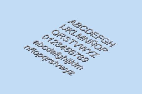 LETTERS AND NUMBERS SPANISH ALPHABET "ARIAL" TYPEFACE