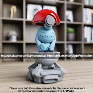 Wynaut in the pokeball from Pokemon