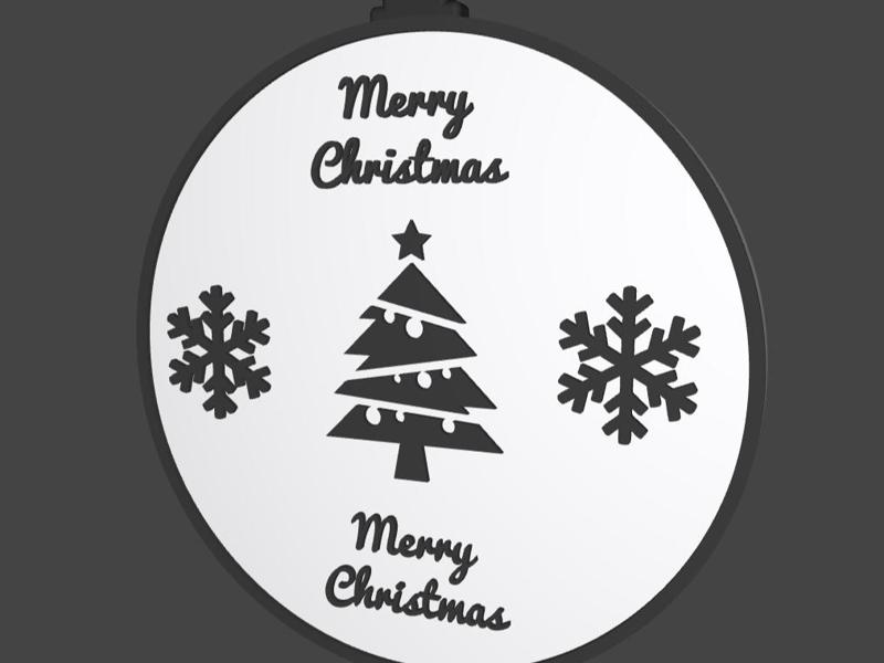 Merry Christmas ornament