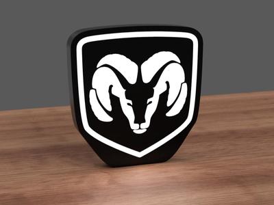 Dodge RAM logo lightbox LED lamp