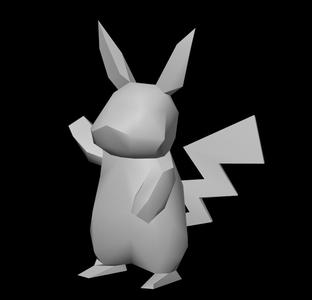 PIKACHU LOWPOLY POKEMON