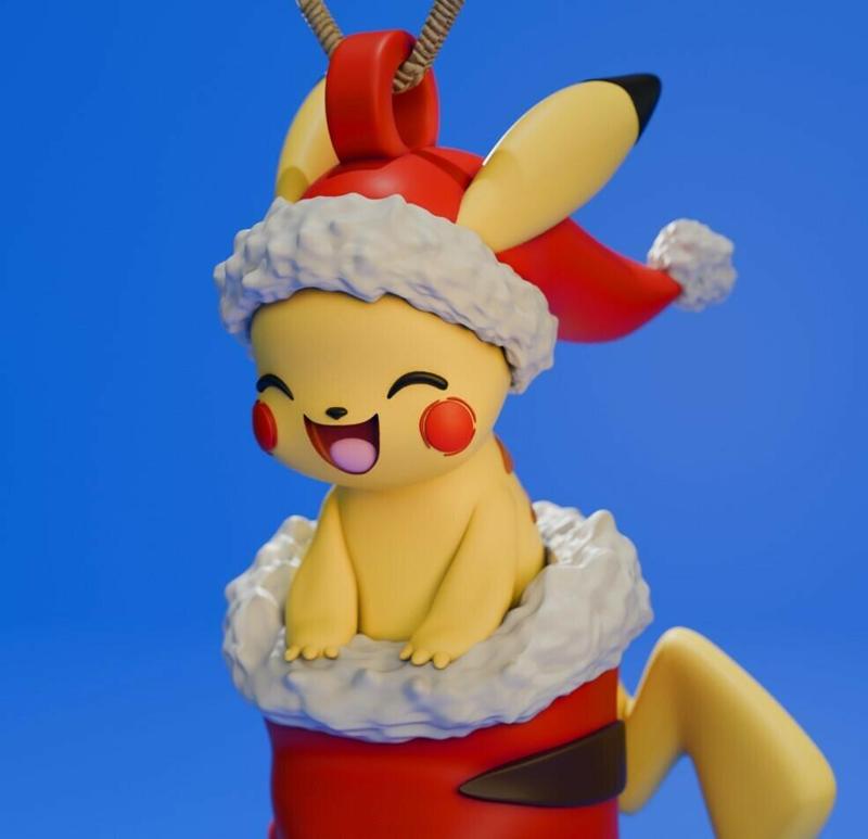 Pikachu - Pokemon Christmas bulb