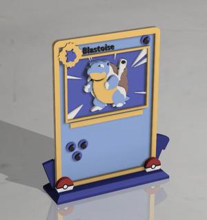 3D Pokémon Card Display – Blastoise