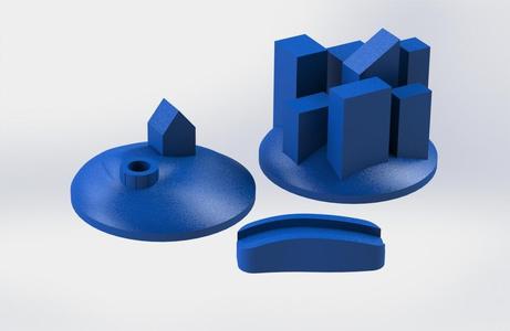 Settlers of Catan game pieces