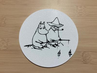 Snufkin and Moomin Troll Coasters