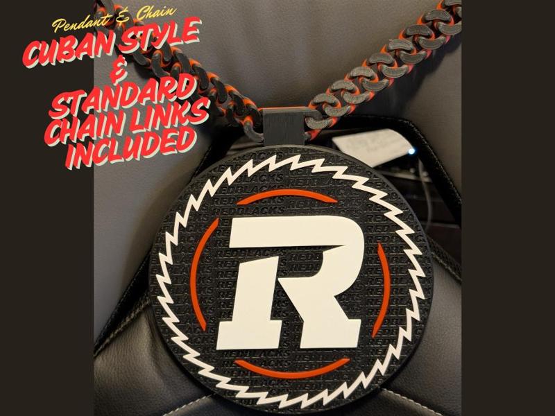 Ottawa Redblacks Oversized Pendant and Chain