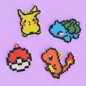 Pokemon 8 Bits Keychains Pack