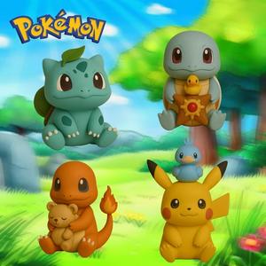 Chibi Pokémon Starter Pack - 4 Cute 3D Print Figures (Pikachu, Squirtle, Bulbasaur, Charmander)