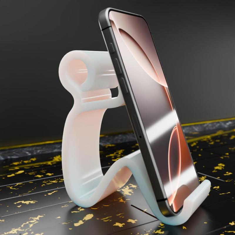 🟠 Young Man Sitting Position Phone Stand Holder