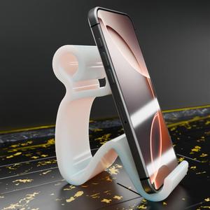 🟠 Young Man Sitting Position Phone Stand Holder