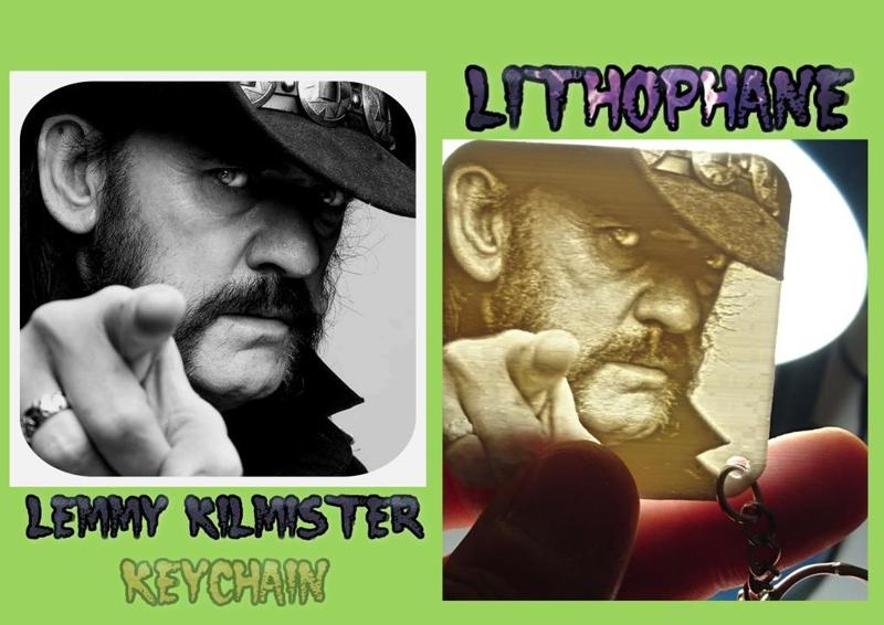 LITOFANIA LLAVERO  Lemmy Kilmister