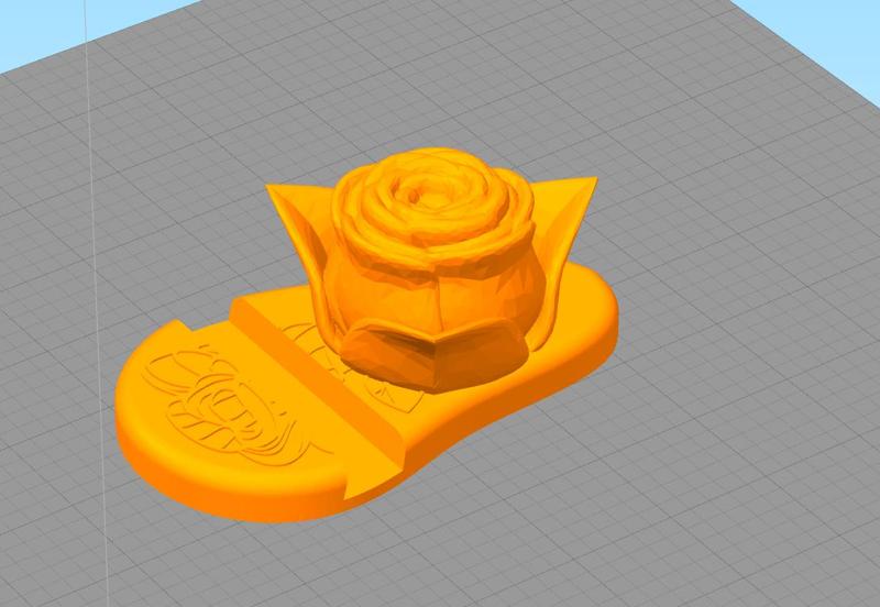 Flower phone holder Pink