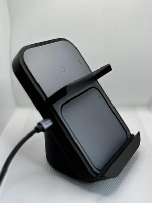 Night Stand for Samsung Wireless Charger Duo - phone and earphones