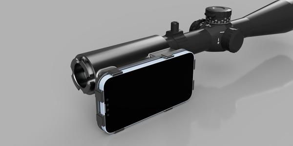 Rifle Scope Side IPHONE 13 PRO, 13 PRO MAX Adapter for for airsoft pcp