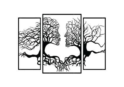 Triptych Wall Art CNC Panels – Vector File for Laser / Plasma / Router Cutting