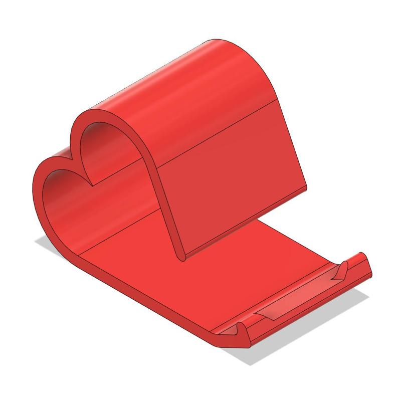 Heart-shaped phone holder