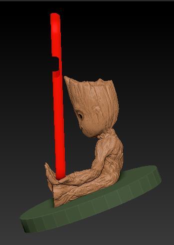 Baby Groot sit - Phone holder V2