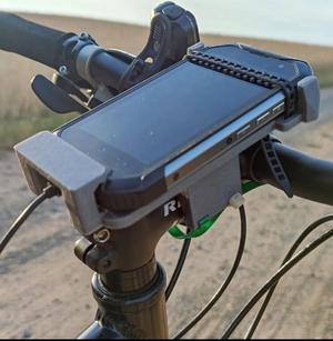 Smartphone holder for bicycles.