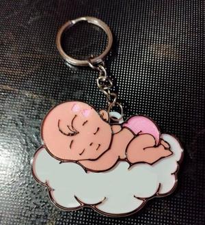 baby shower girl keychain