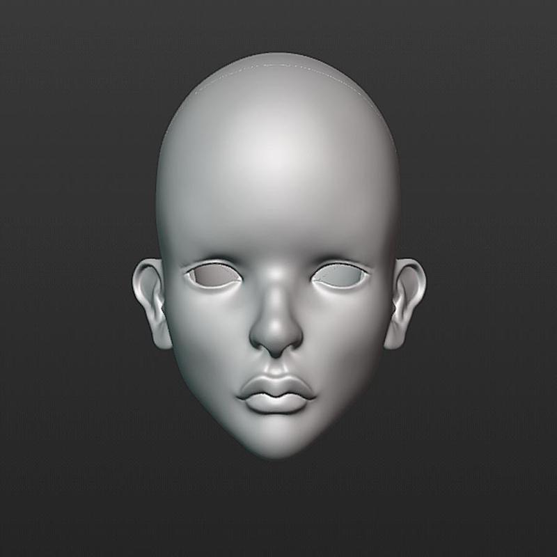 BJD Head - doll Nina