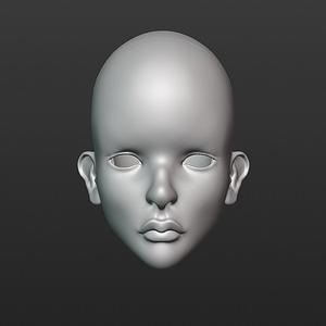 BJD Head - doll Nina