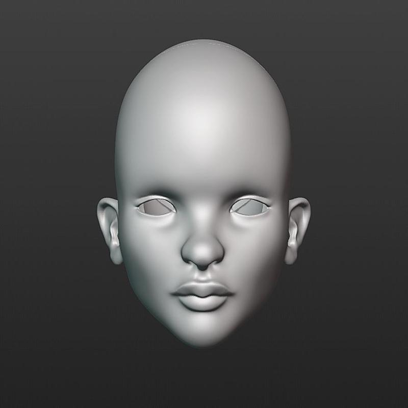 BJD Head - doll Kelsy