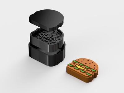 hamburger - bath bomb mould