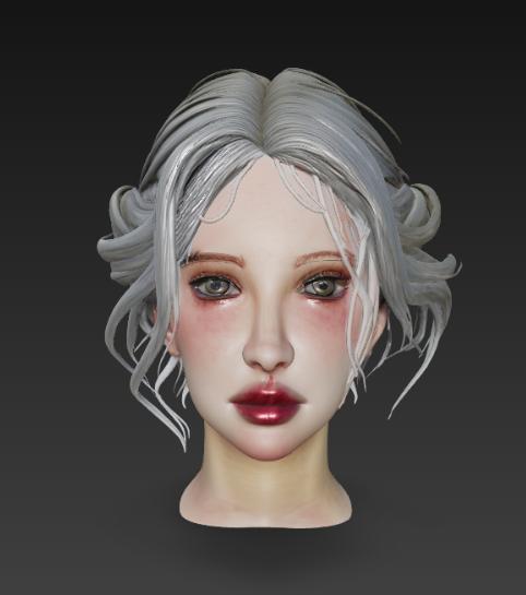 doll, doll head, mannequin, face, human face, anime, hairstyle, decoration, bust, chain, beautiful hairstyle, face for makeup.