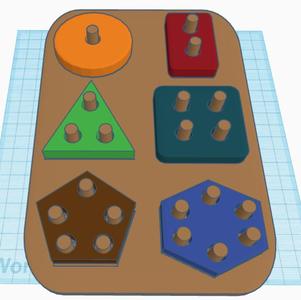 Children's didactic toy for children - Shapes