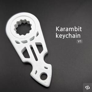 Karambit Keychain V1 - SPINNER NO BEARING TIKTOK KEYRAMBIT KEYSPINNER SOLID ROTATION