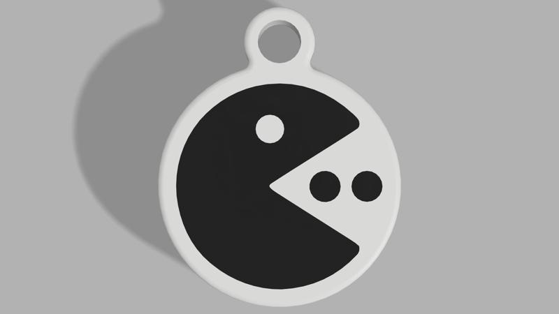 Pac-Man Keyring