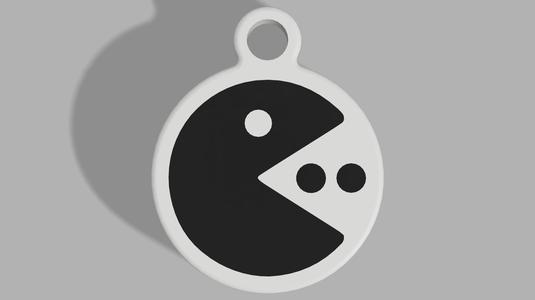 Pac-Man Keyring