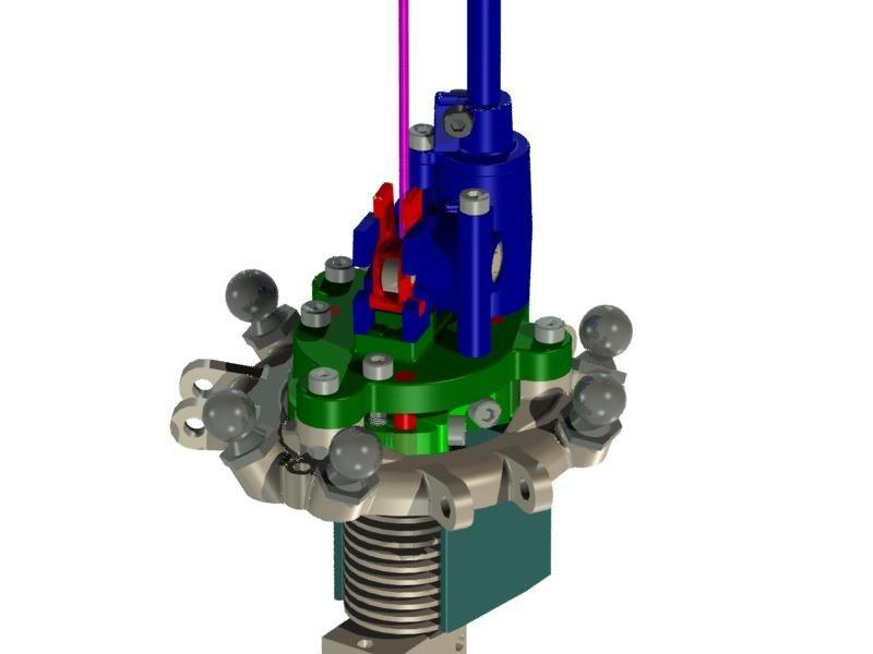 Nimble V1 Piezo Hotend z-probe for e3d v6 + Magnetic Delta Piezo Effector