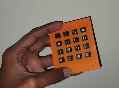 4x4 Keypad For 3D Printing