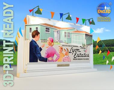 BillBoard Lyon Estates 1-8Scale HQ 3D print